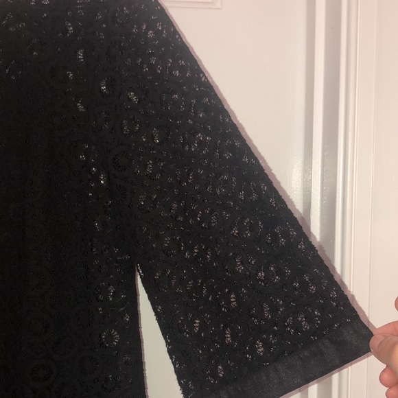 Laundry by Shelli Segal Black Lace Tunic Style Dress size 2 - Picture 2 of 12